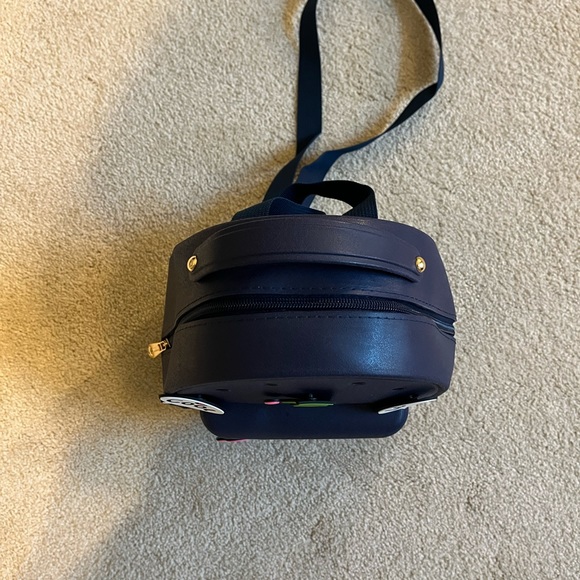 641-PRTT  New Silicone Backpack With Charms Lightweight Waterproof (Deep Blue) - Picture 6 of 15